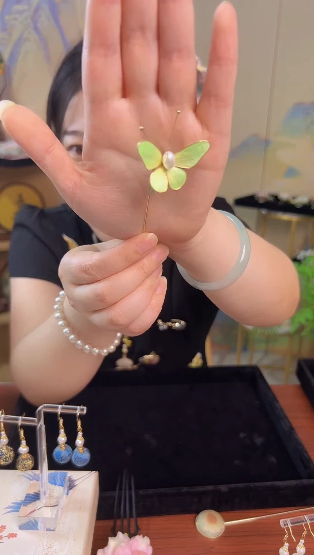 织绣非遗绒花纯手工