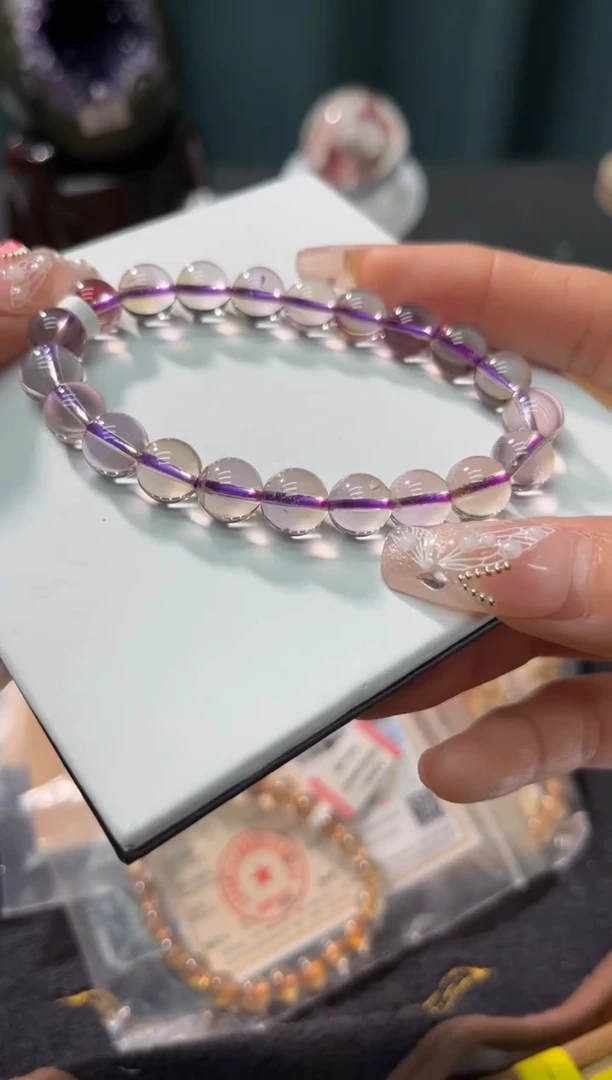 【闪购商品】水晶-未镶嵌62多样性发其一/紫黄9+