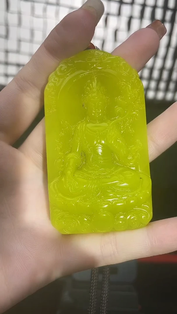 黄坐莲观音吊坠多样性性发货一件