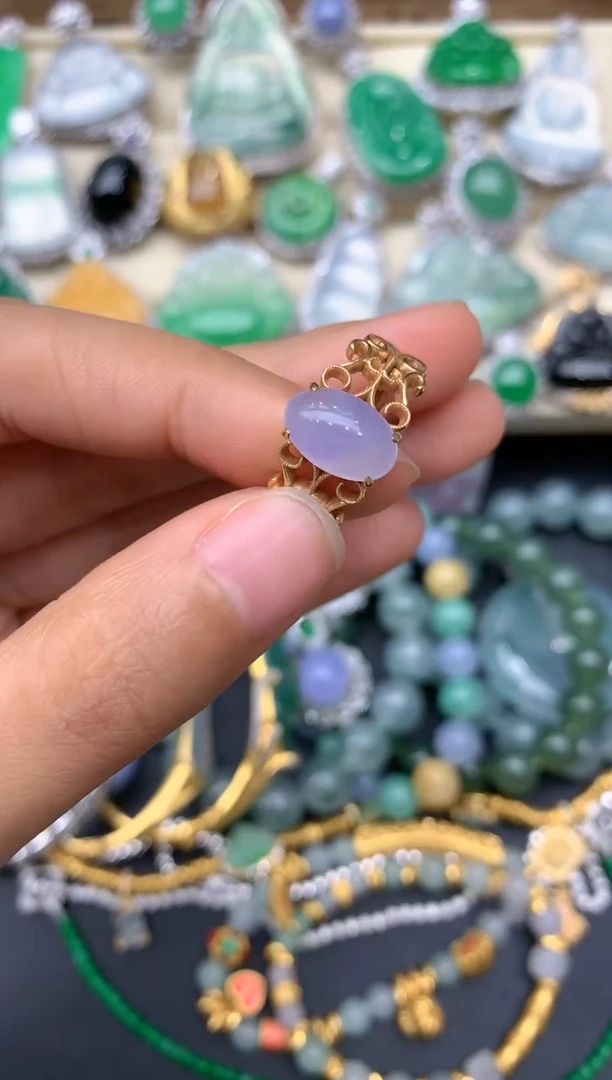 【闪购商品】翡翠戒指18K金镶嵌134-中国好珍宝