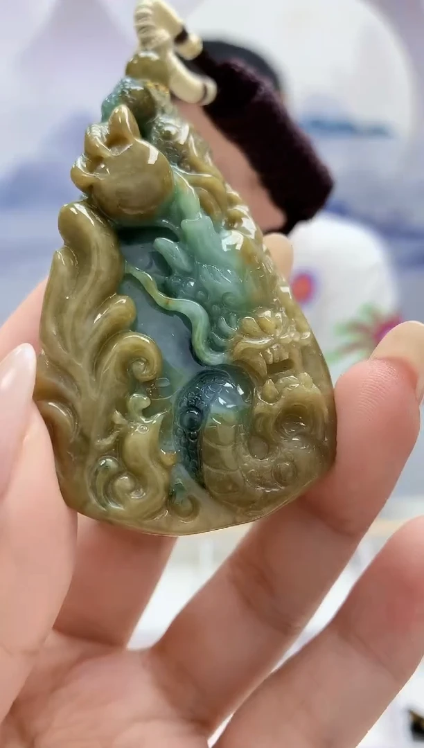 未镶嵌定制翡翠4898xx-毛货挂件121