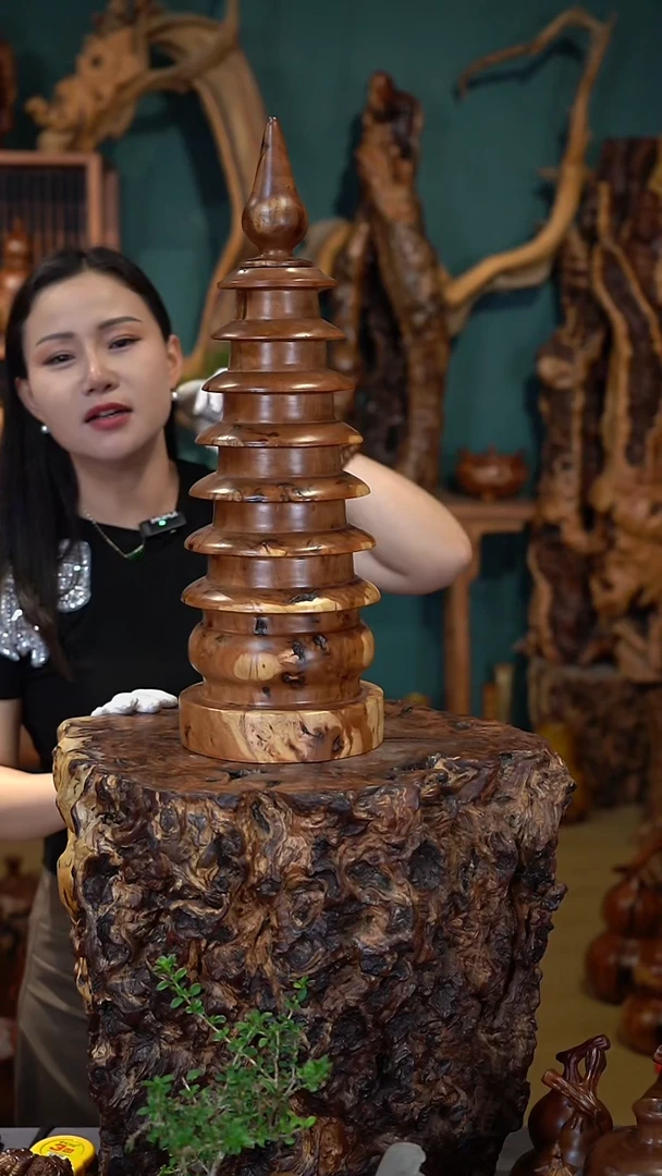 枣木雷击枣木文昌塔