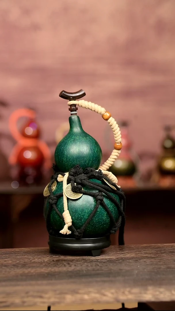 739号中药煮色  大漆葫芦水壶/酒壶 一物一拍