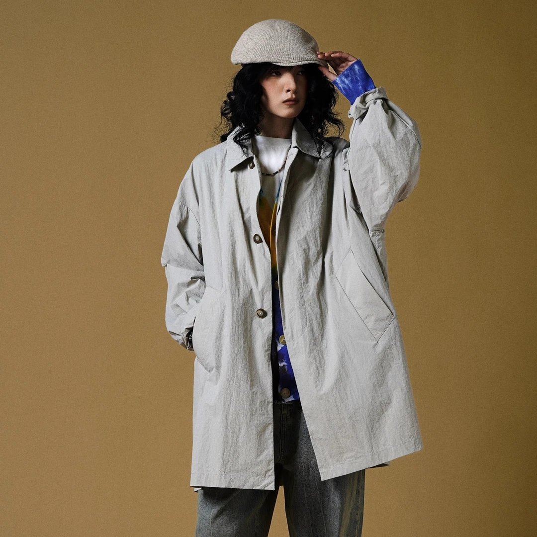 25春季新款  欧式经典简洁中长款外套 4502