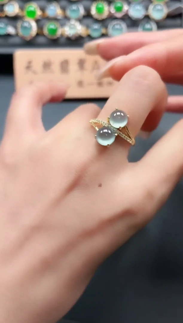 银S925镶嵌戒指翡翠1111