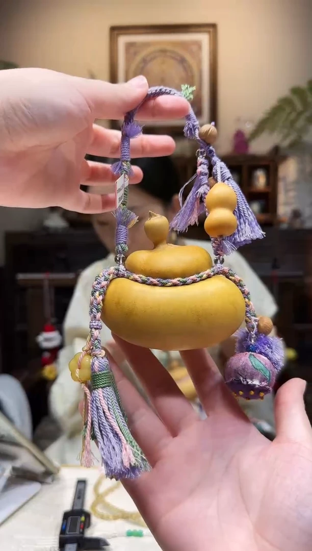 非金属木质葫芦编绳挂件