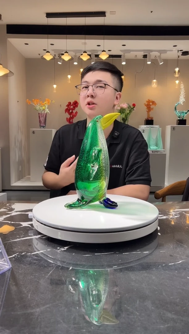 摆件巴比特美学-绿色企鹅