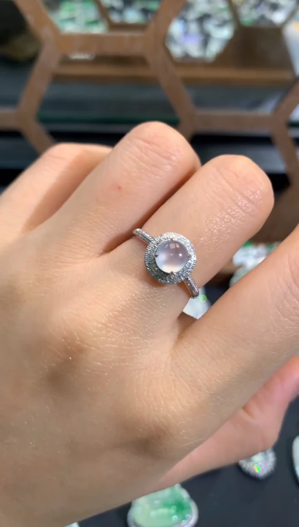 【闪购商品】翡翠吊坠(不含链)18K金镶嵌戒指