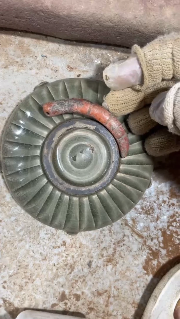 瓷片手工，手绘，瓷器