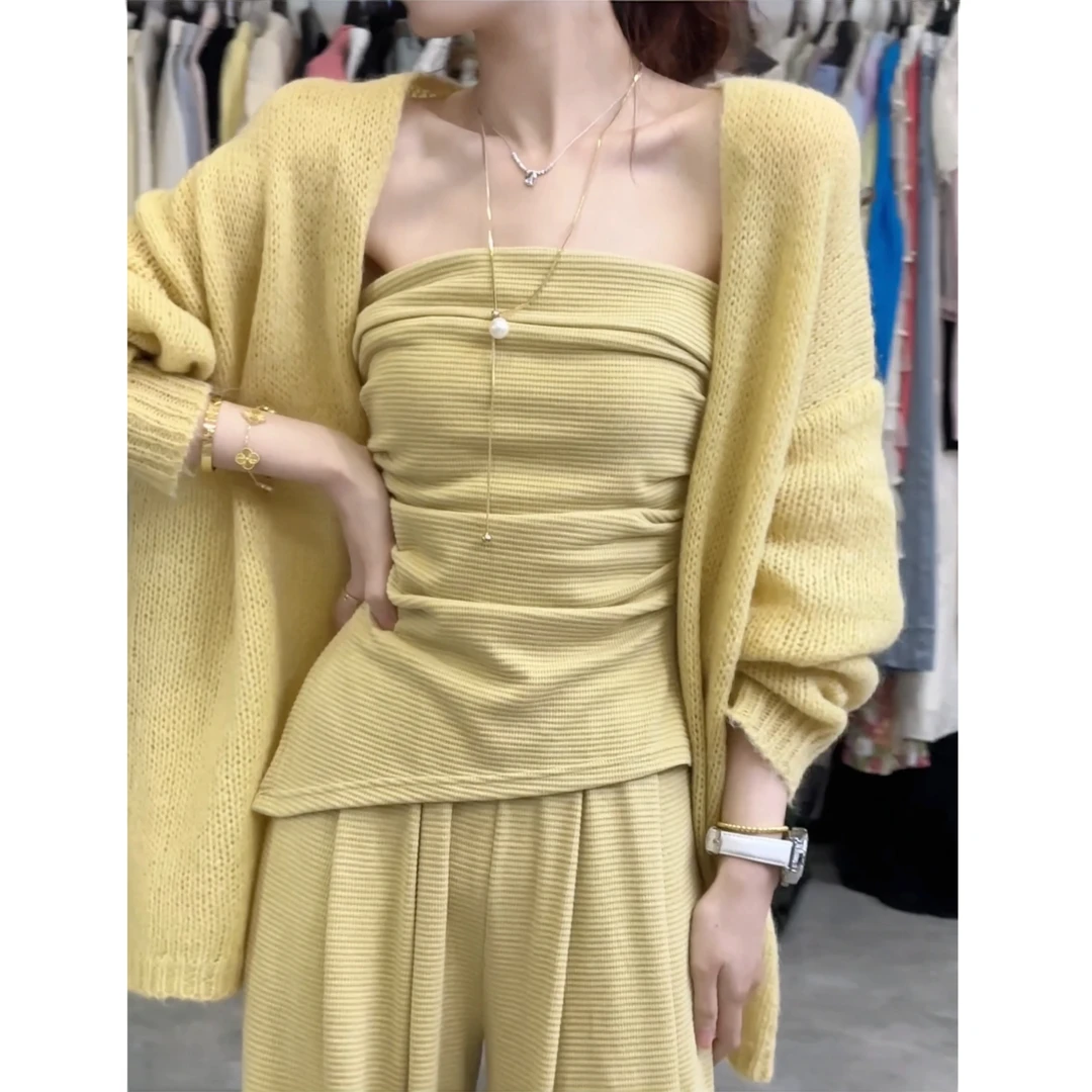 【温柔似水】丸子璐春季新款时尚休闲套装预WZLC5TZ0479A