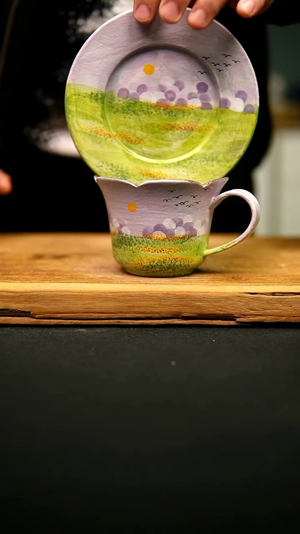 @@陶园瓷舍@@纯手工手绘@高温釉下彩