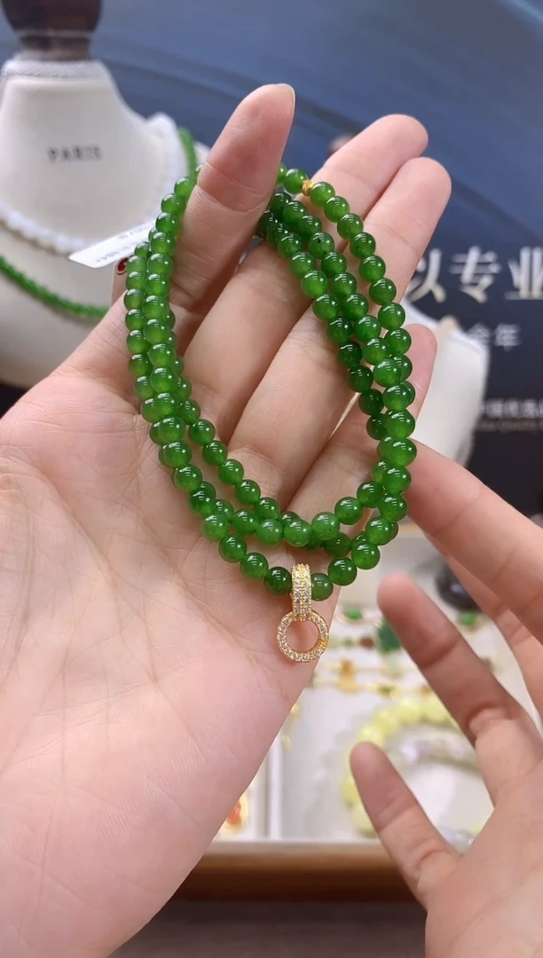 和田玉银S925镶嵌颈饰cg