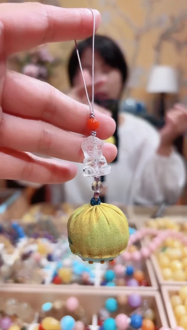 未镶嵌手链水晶设计款香囊莲蓬