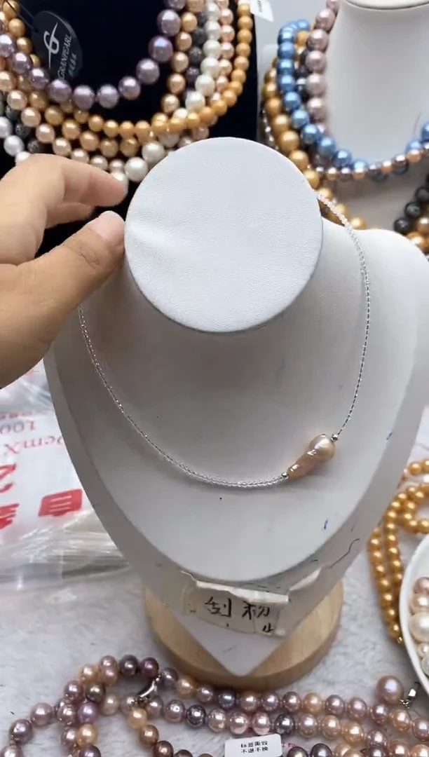 淡水珍珠钛钢颈饰94