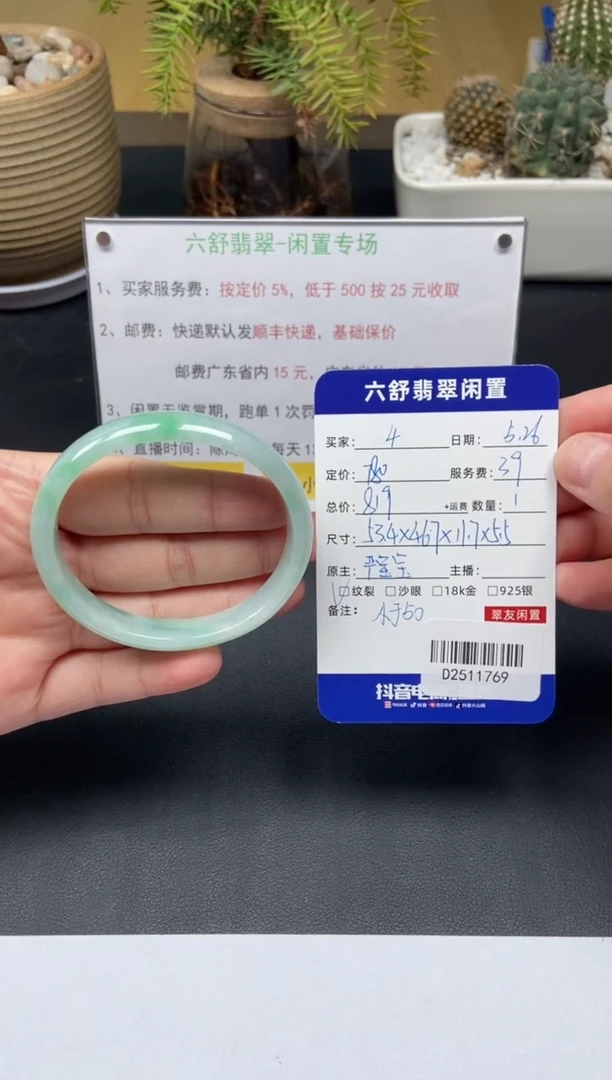 翡翠手镯未镶嵌D2511769