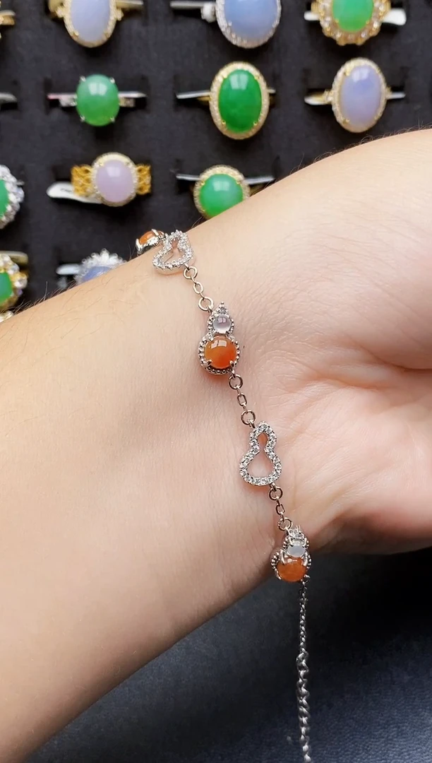 银S925镶嵌戒指翡翠9406