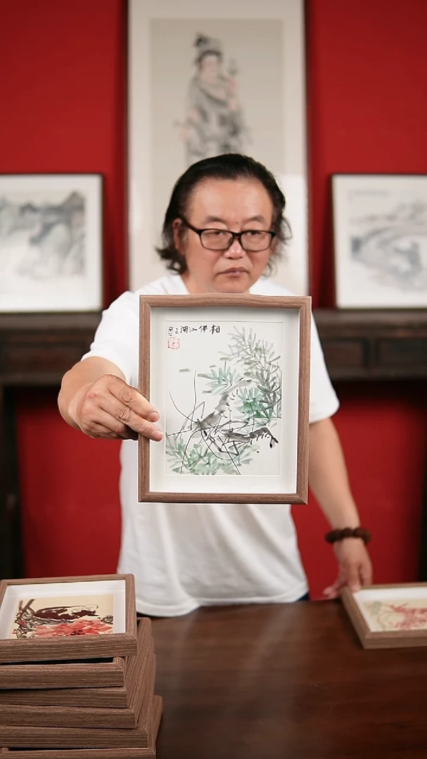 国画手写手绘-10寸摆台