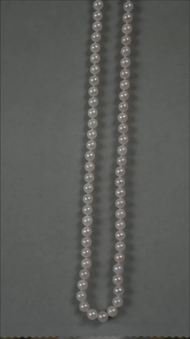 项链银S925镶嵌海水珍珠AK5.5-6mm