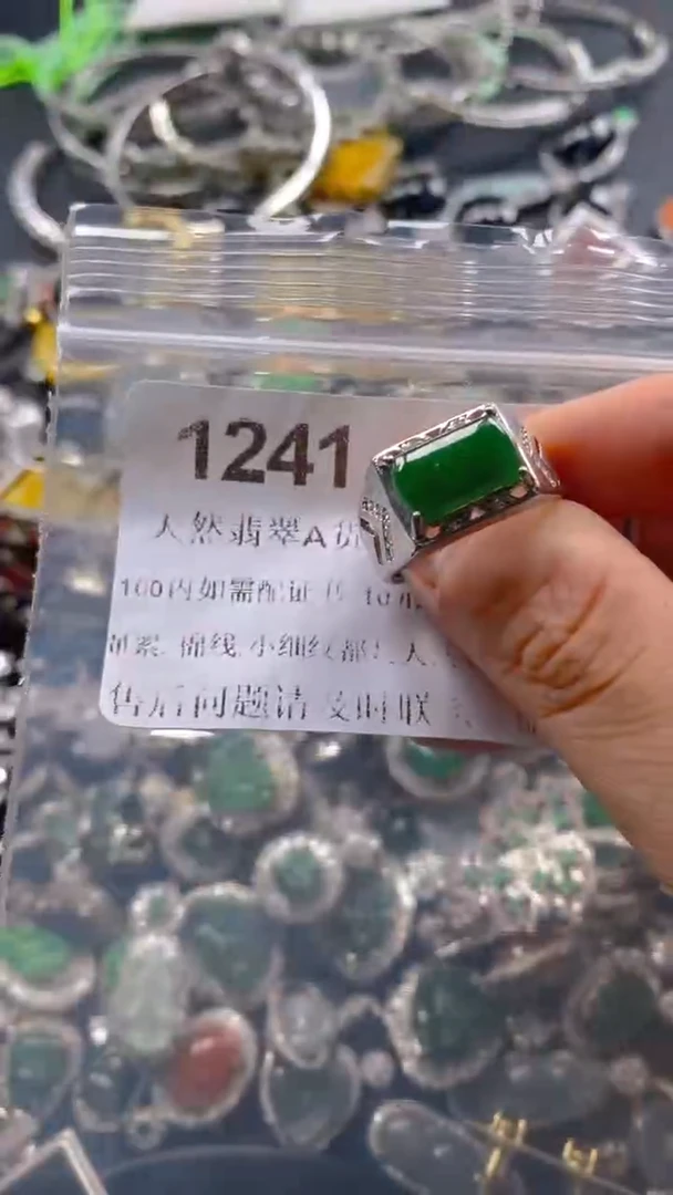 翡翠未镶嵌吊坠(不含链)1241