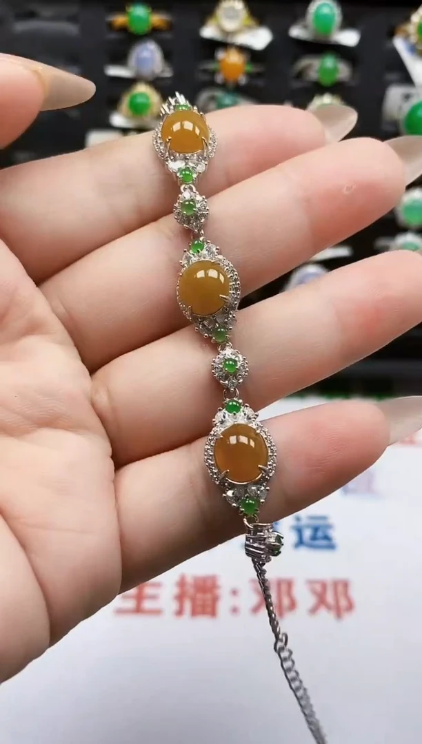 银S925镶嵌戒指翡翠0305