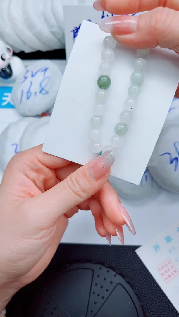 石英质玉手镯未镶嵌手串-手串