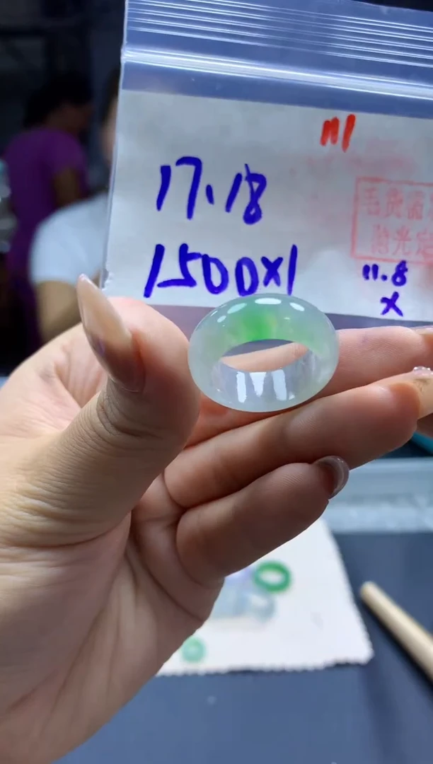 未镶嵌定制翡翠戒圈#1500元-毛货需精细抛光