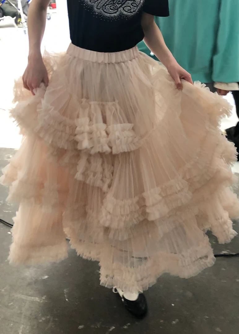 【FaFa】日系 TUS 氛围感 重工仙仙少女网纱蛋糕半身裙FA511-033