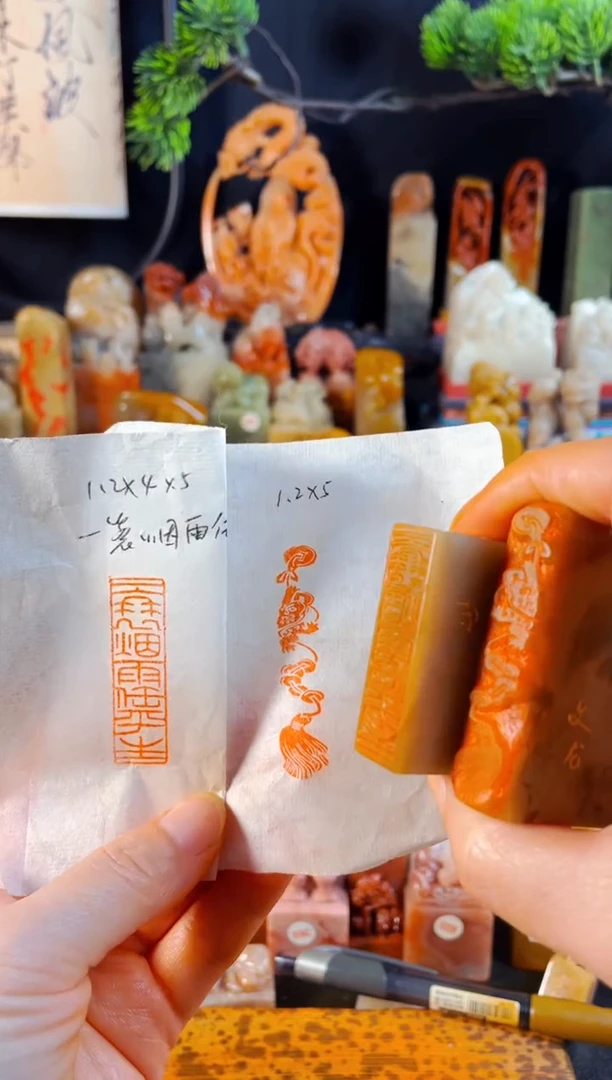 巴林石印石手工篆刻《一蓑烟雨任平生+有余》