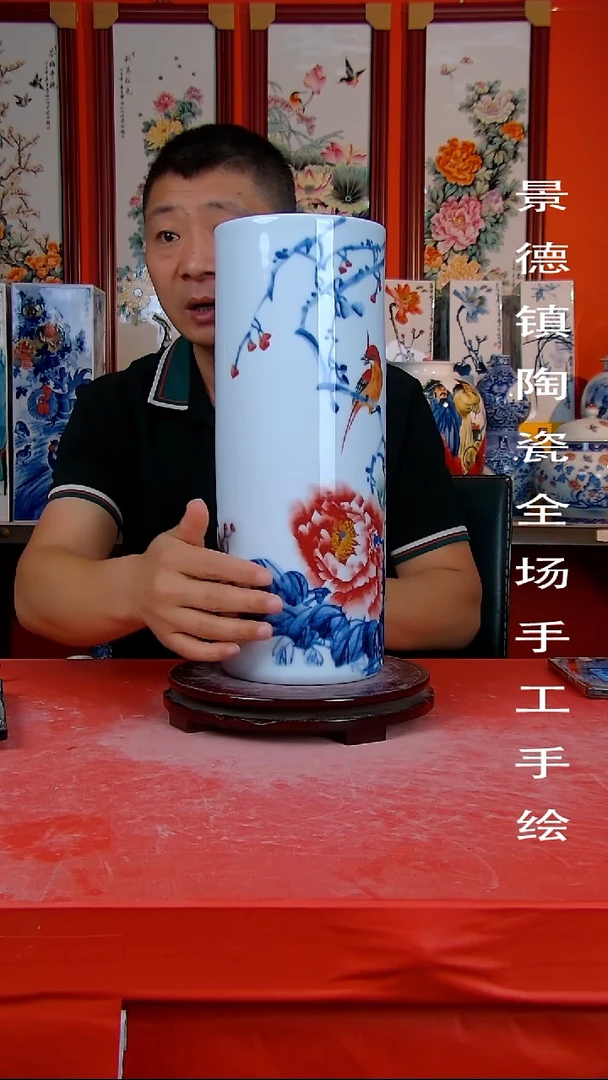 摆件景德镇陶瓷 手工手绘11