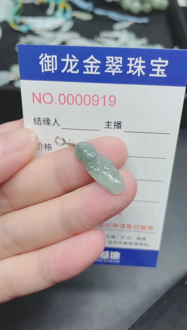 翡翠未镶嵌颈饰007