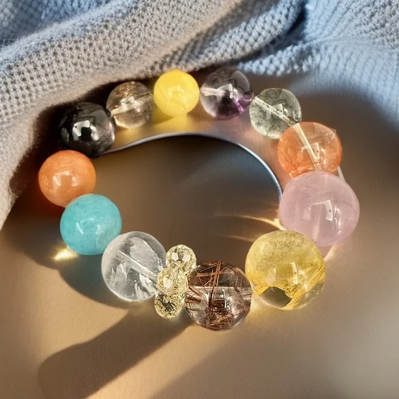 吉光水晶多宝《吉曜临轩春载福，光涵玉宇世传祥》