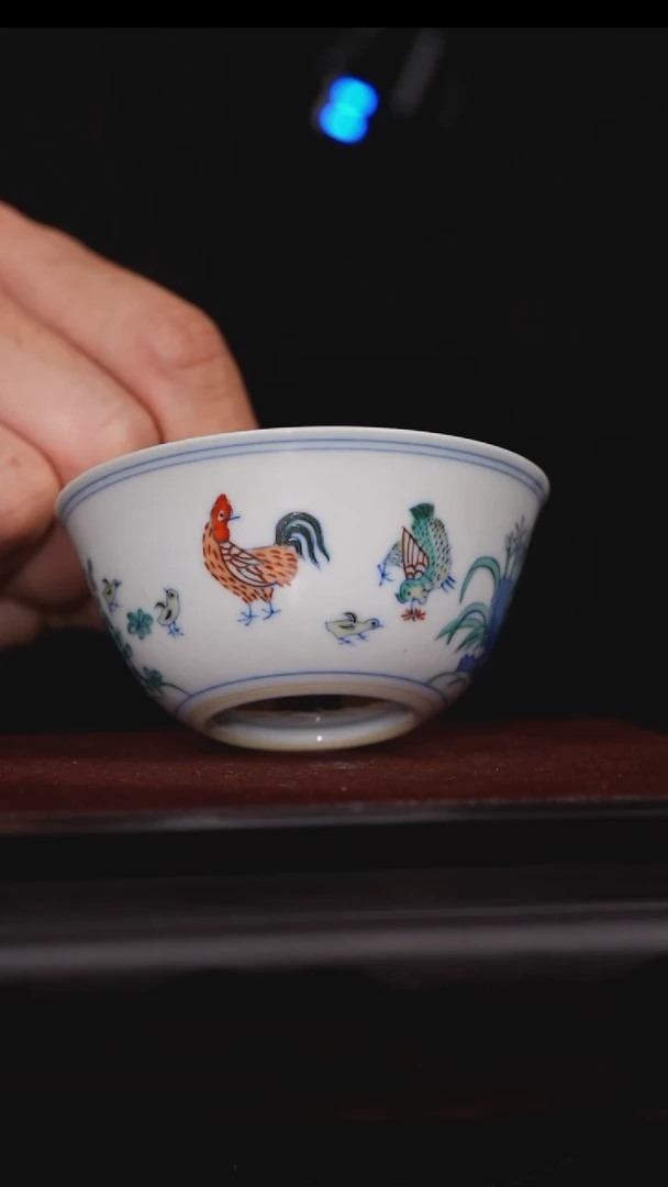 【闪购商品】摆件【瓷见如故】好物分享涂杏花斗彩鸡缸杯