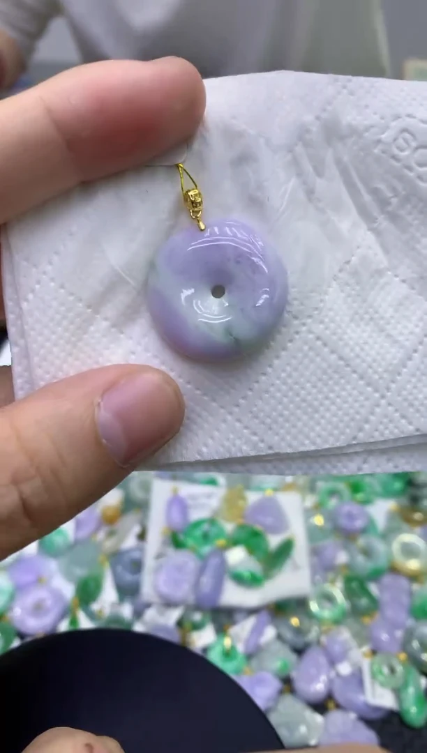 颈饰未镶嵌翡翠天然缅甸A货翡翠