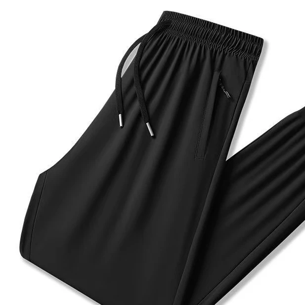 (树+)硅胶小标情侣夏季冰丝长裤垂感设计款高弹力