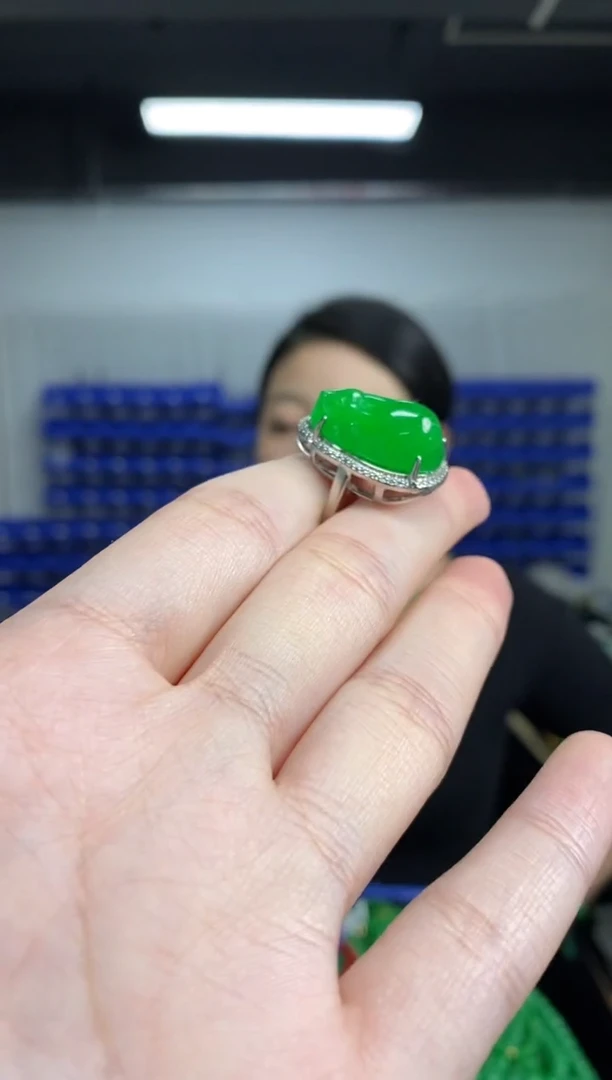 未镶嵌戒指翡翠闪购链接   多样性发其一颜色微差