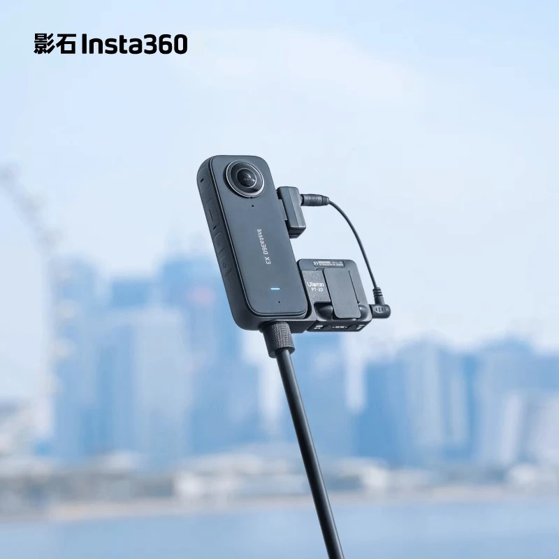 影石Insta360 X3充电音频转接件全景隐形3.5mm音频口Type-C充电口
