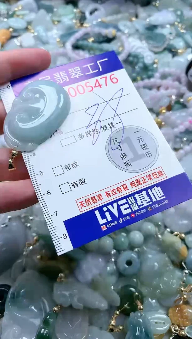 翡翠未镶嵌吊坠(不含链)5476