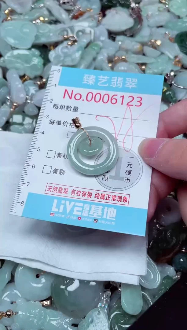 吊坠(不含链)未镶嵌翡翠6123