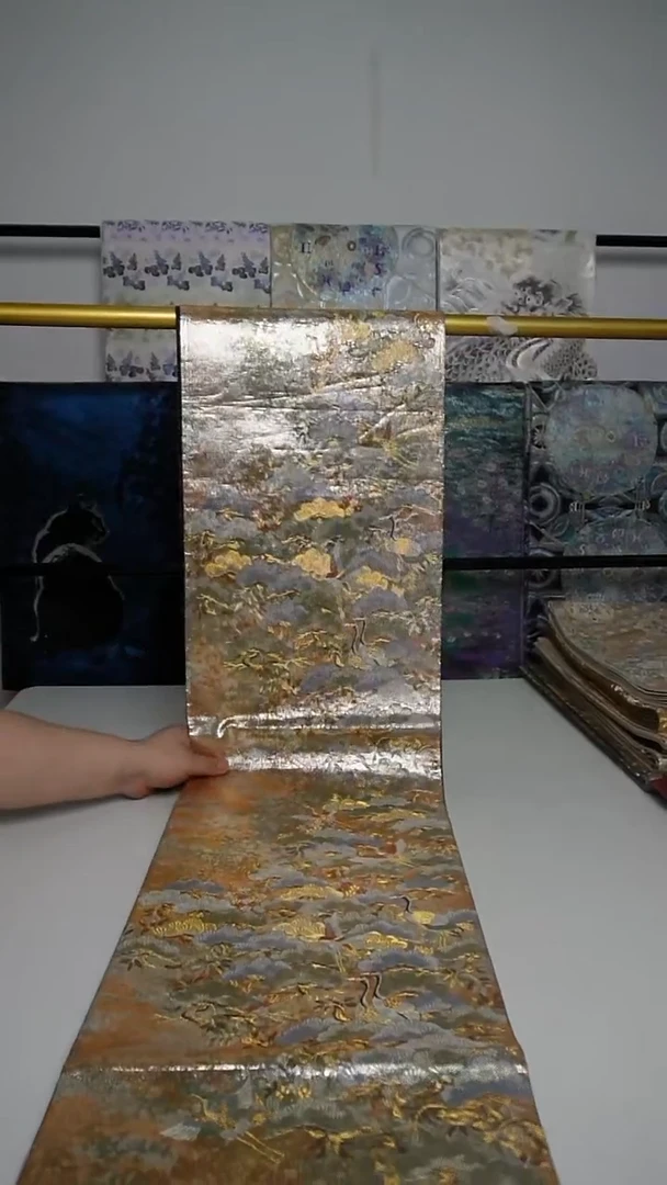 织绣织锦20松针仙鹤