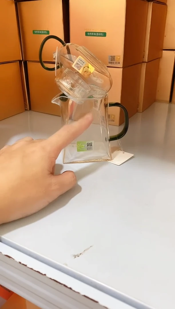 禾器/晶彩瑾玉壶/墨绿+瀚然茶海/墨绿