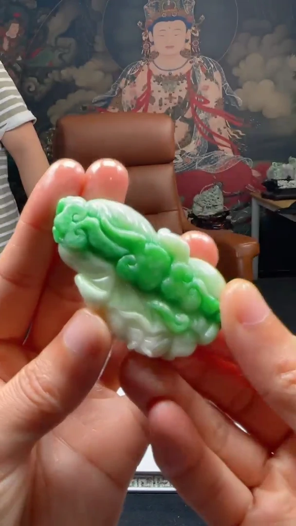 【闪购商品】定制翡翠未镶嵌L-@@QJXC11835