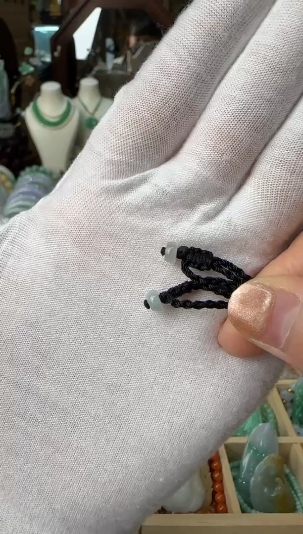 蜜蜡未镶嵌耳饰吊坠