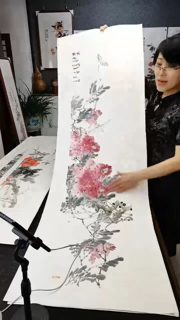 紫气东来138*35cm