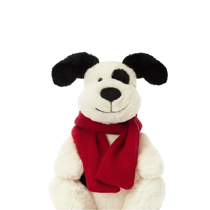 圣诞节新品围巾海盗狗玩偶可爱毛绒玩具公仔温馨礼物
