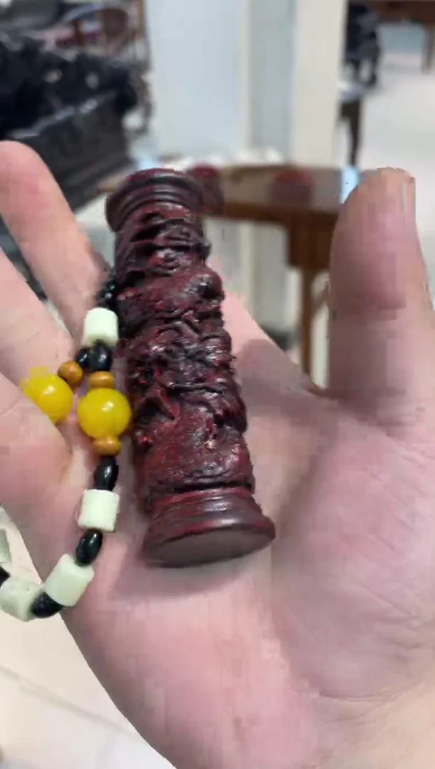 木紫檀盘龙柱把件啊啊啊啊啊啊