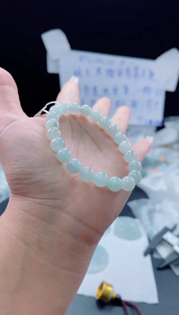 未镶嵌定制翡翠珠串