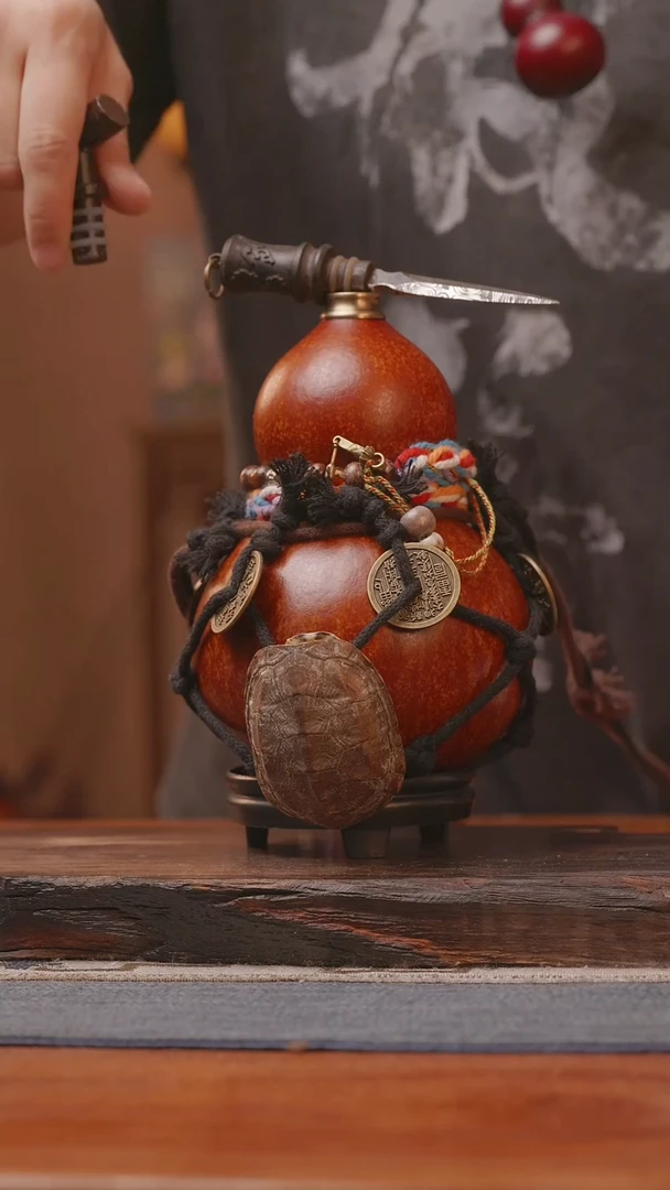 1432号精品大漆葫芦防腐防渗装水茶酒