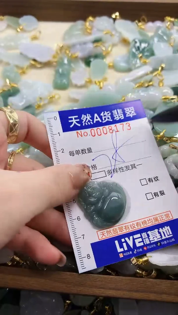 颈饰未镶嵌翡翠天然A货翡翠