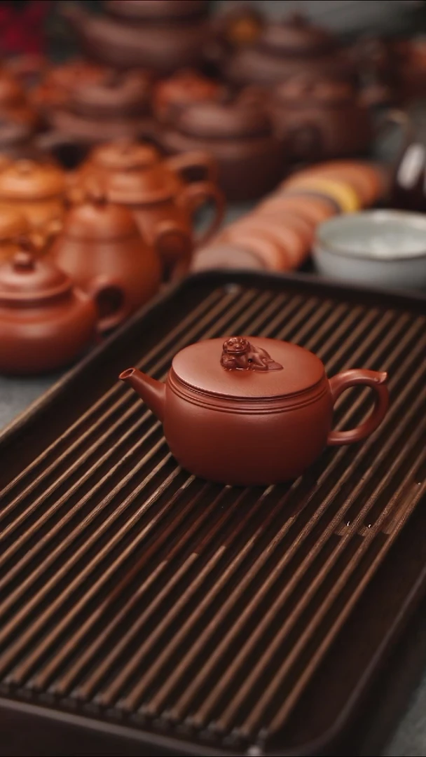 茶壶紫砂狮汉瓦壶