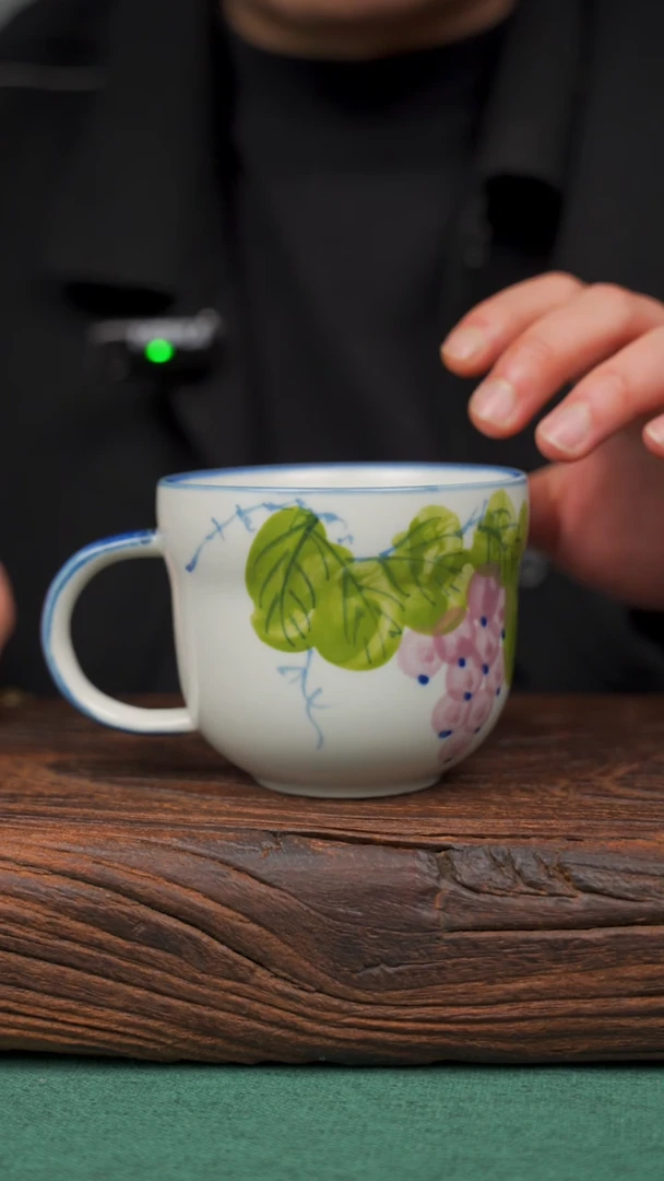 【闪购商品】瓷片73寻一缕瓷香杯釉下手工手绘瓷器